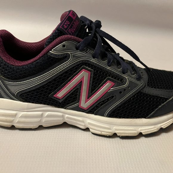 New Balance Womens 470 Techride WE470LN1 Size 6.5 B Blue Purple Running Shoes - Picture 1 of 8